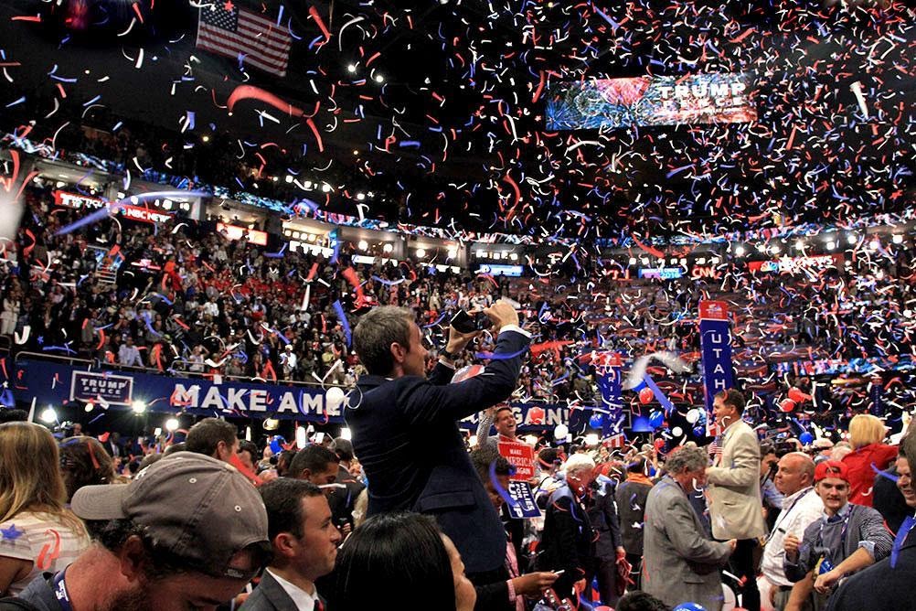 scene from the 2016 Republican National Convention